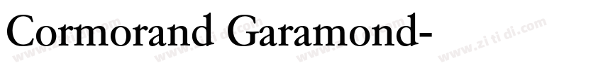 Cormorand Garamond字体转换